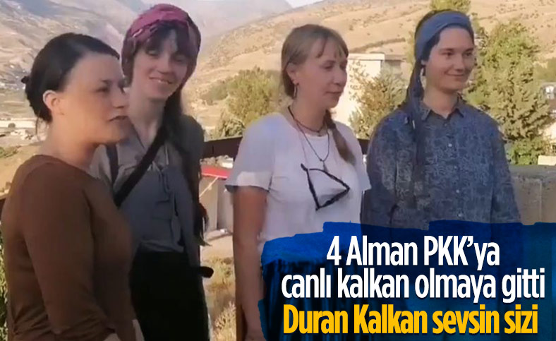 4 Alman kadın, PKK'ya destek için Erbil'e gitti