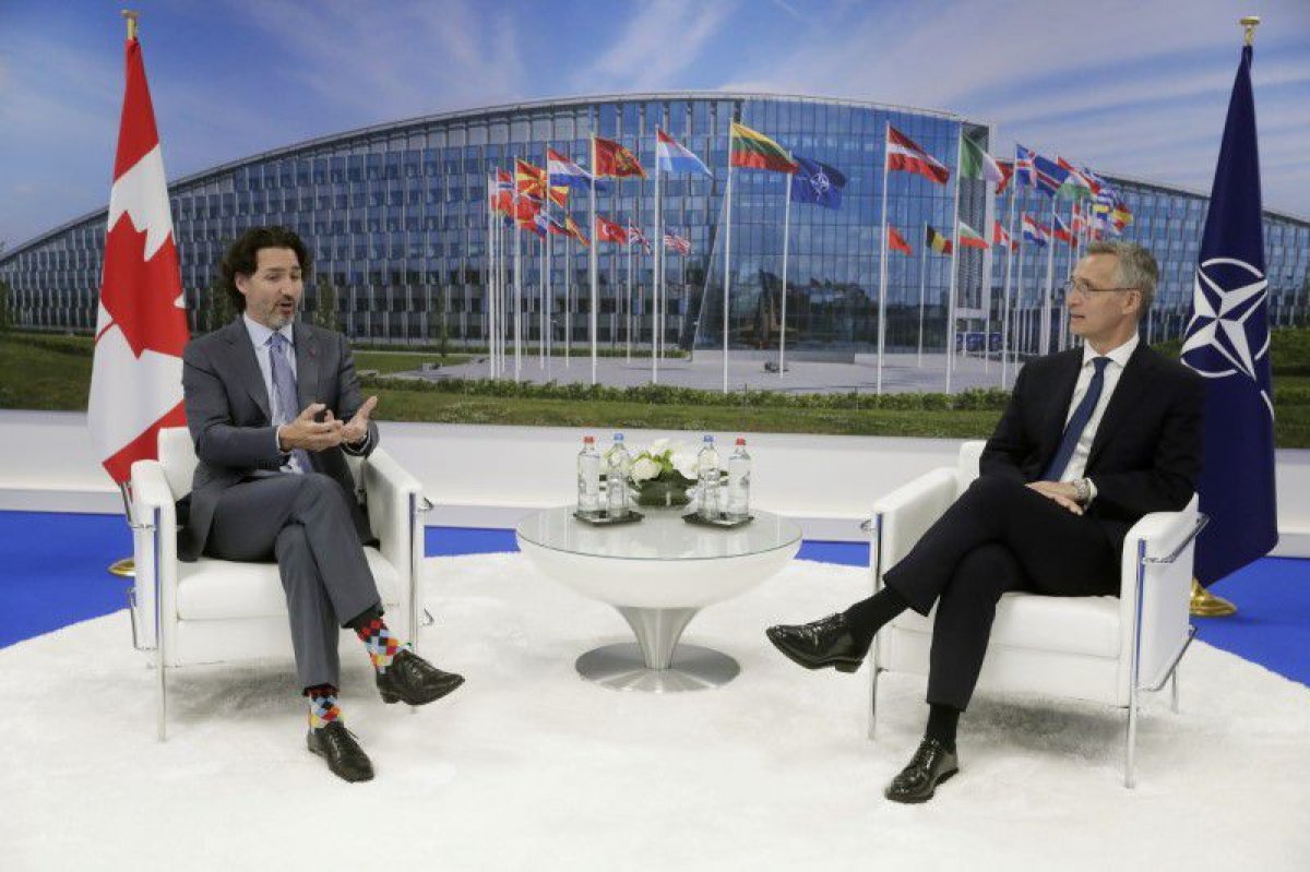 Justin Trudeau marked the NATO Summit with his socks #2