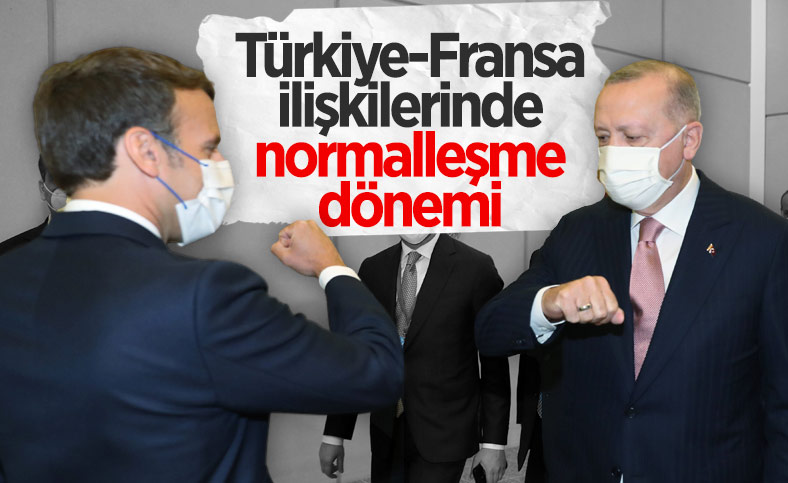 Cumhurbaşkanı Erdoğan ile Emmanuel Macron bir araya geldi