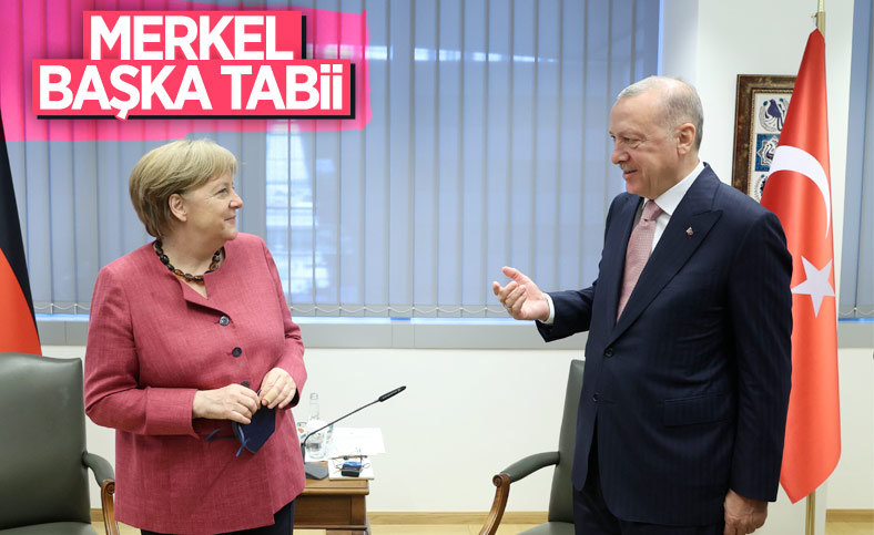 Cumhurbaşkanı Erdoğan ile Angela Merkel görüşmesi