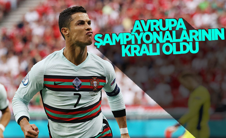 Ronaldo, Avrupa Şampiyonalarında gol kralı oldu