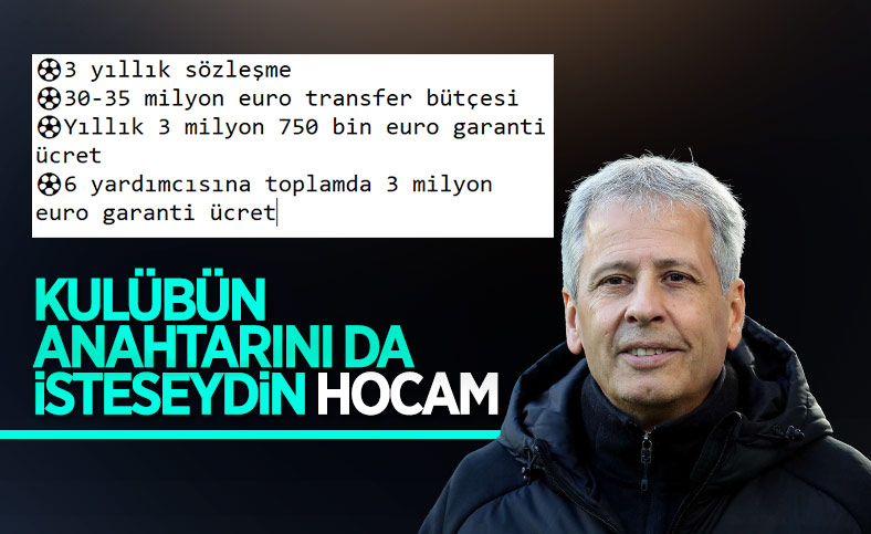 Lucien Favre'nin Fenerbahçe'den istekleri