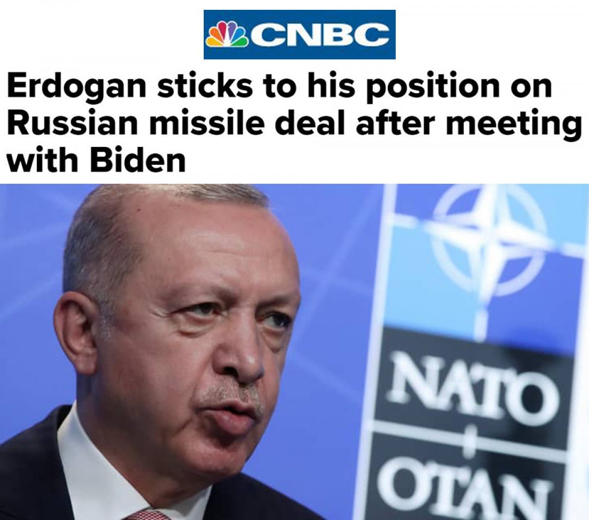 President Erdogan - Joe Biden meeting in the world press #3