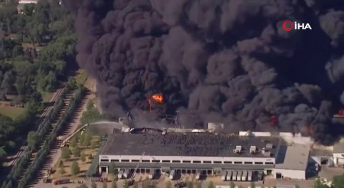 US chemical factory surrenders to flames #4