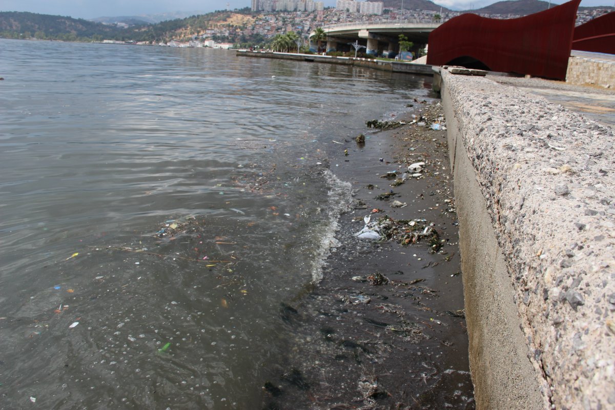 İzmir Körfezi ndeki koku ve kirlilik halkı isyan ettirdi #7