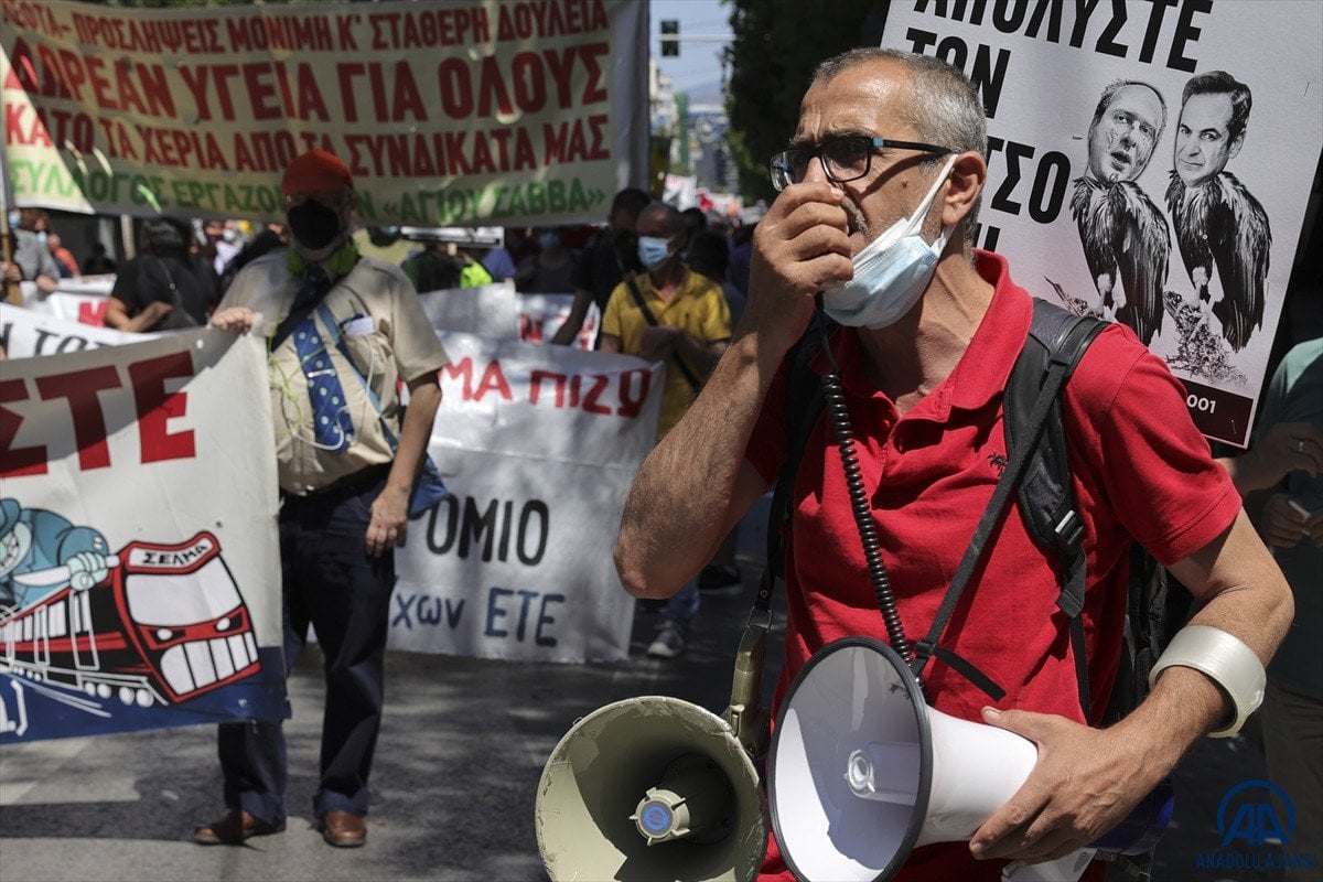 Yunanistan da grev nedeniyle hayat durdu #3