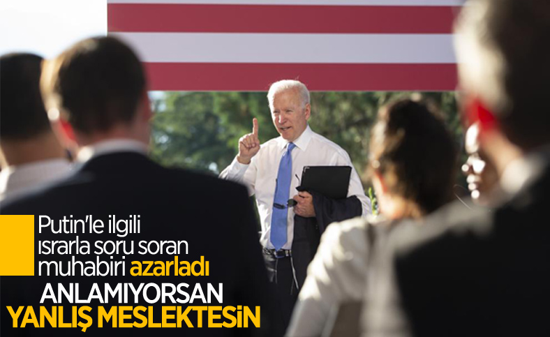 Joe Biden'dan soru soran muhabire azar