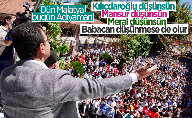 Ekrem İmamoğlu, Adıyaman'da miting yaptı