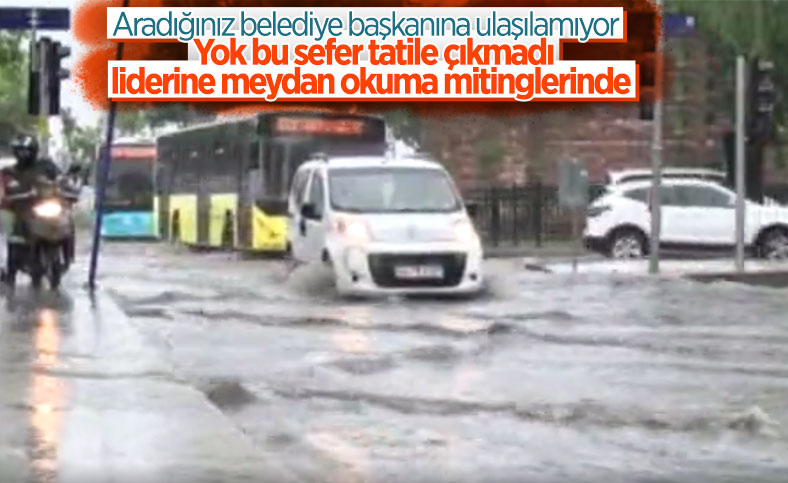 İstanbul'da sağanak yağış etkili oluyor: Cadde ve sokaklar göle döndü