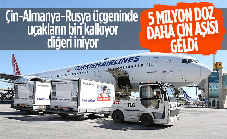 5 milyon doz Sinovac aşısı Türkiye'de