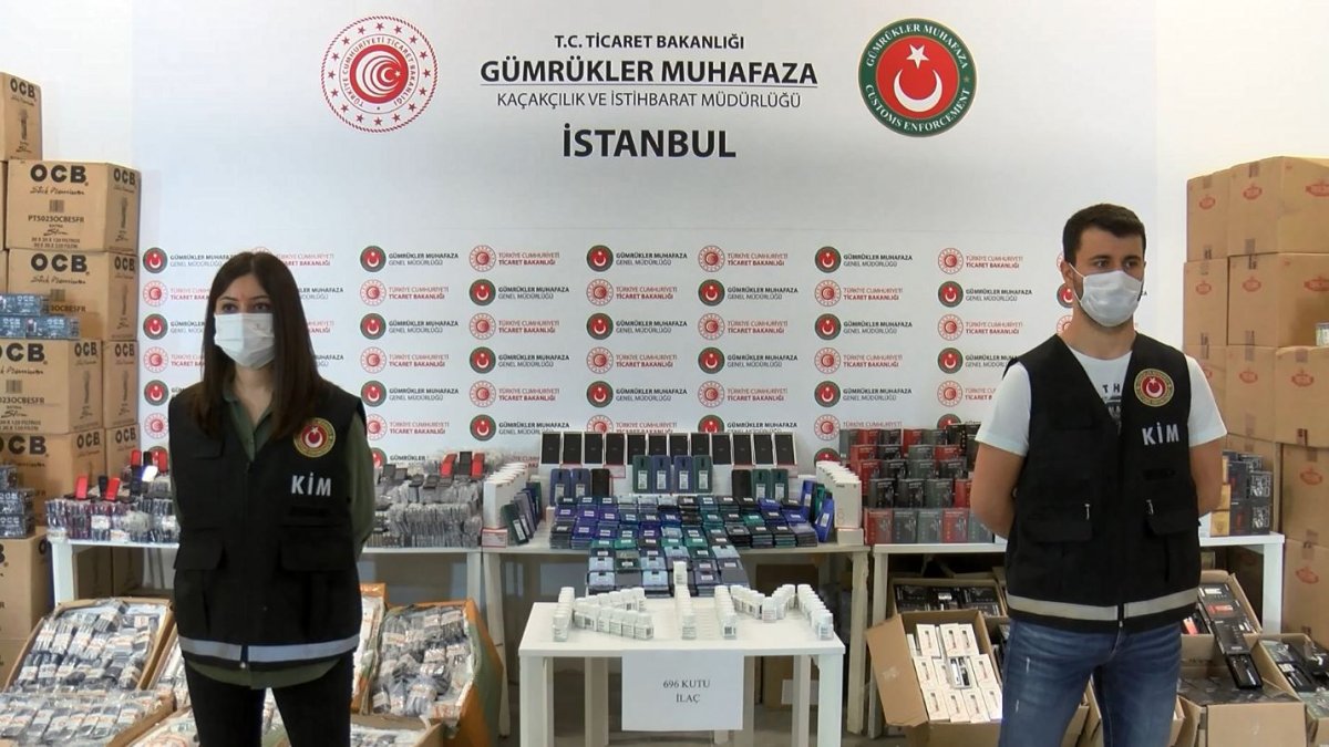 İstanbul’da 38 milyon liralık kaçak eşya operasyonu