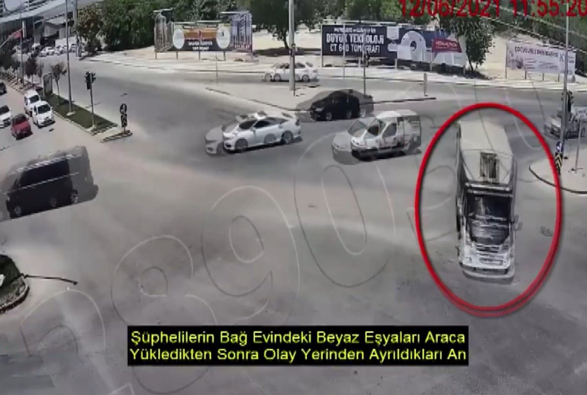 Gaziantep’te beyaz eşya hırsızlığı kamerada #1