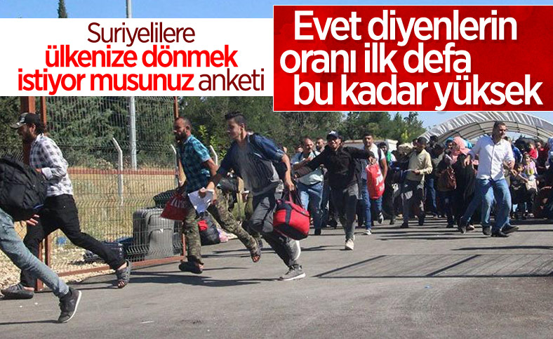 Suriyeli sığınmacıların yüzde 65’i ülkesine dönmek istiyor