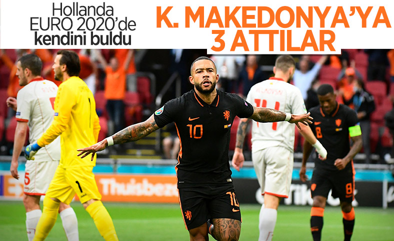 Hollanda, Kuzey Makedonya'yı farklı yendi