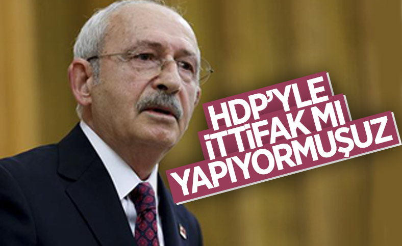 Kemal Kılıçdaroğlu'nun HDP ile ittifak sorusuna cevabı