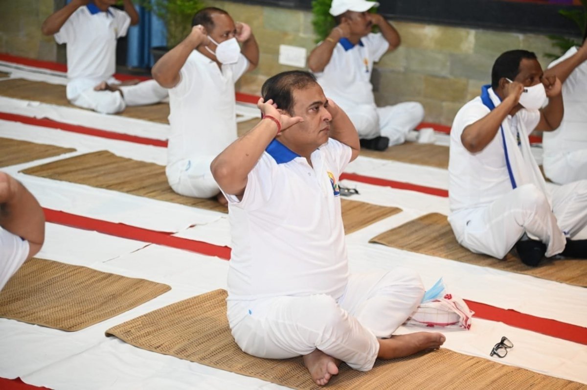 Celebrating International Yoga Day in India #4