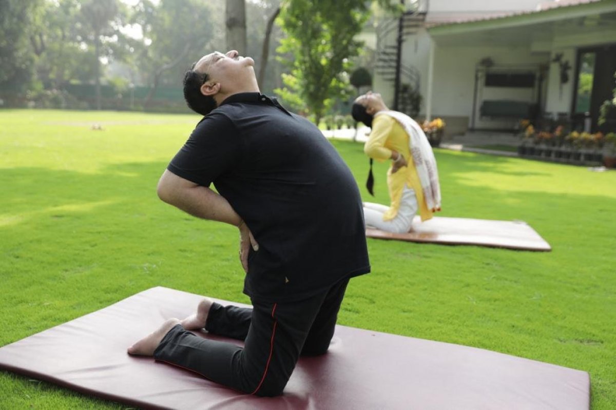 Celebrating International Yoga Day in India #7