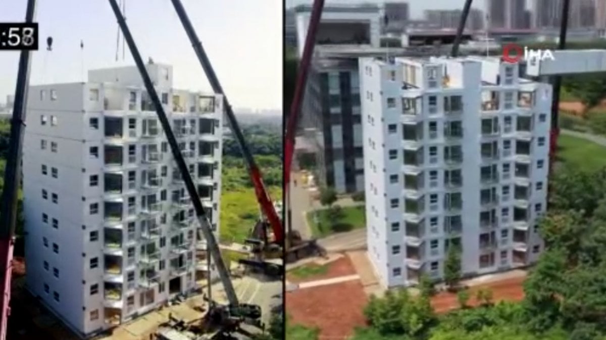 Record from the Chinese construction company: They erected a building in 28 hours #1
