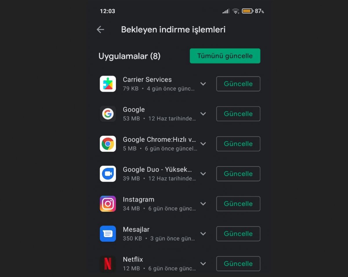 Google sürekli olarak duruyor hatası ve çözümü: En basit yöntem #2