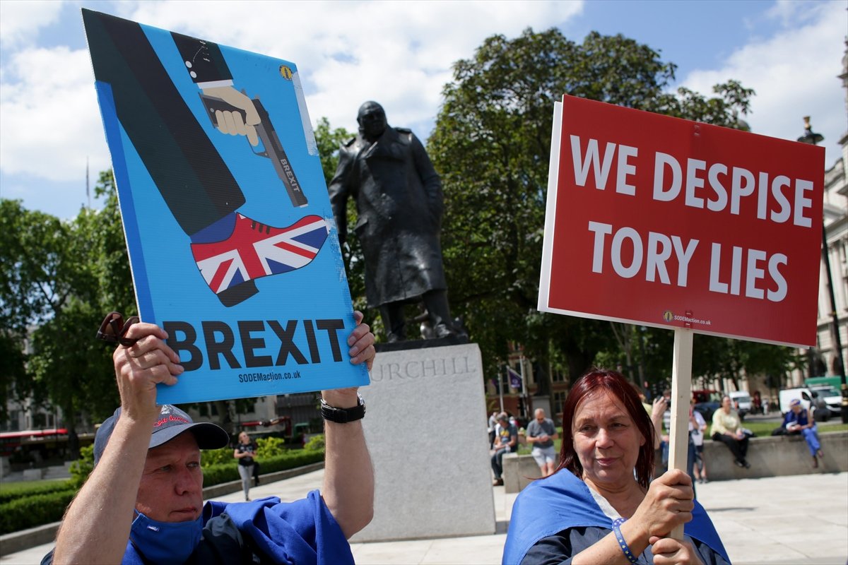 Brexit opponents gather in London #8