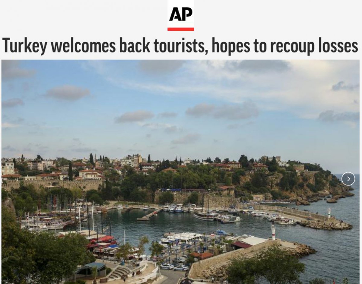 Associated Press: Turkey welcomes tourists again #3