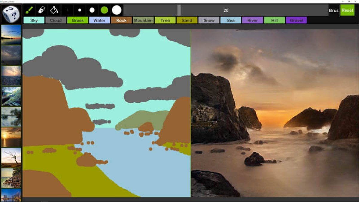 NVIDIA Canvas released #1 that turns simple drawings into real photos