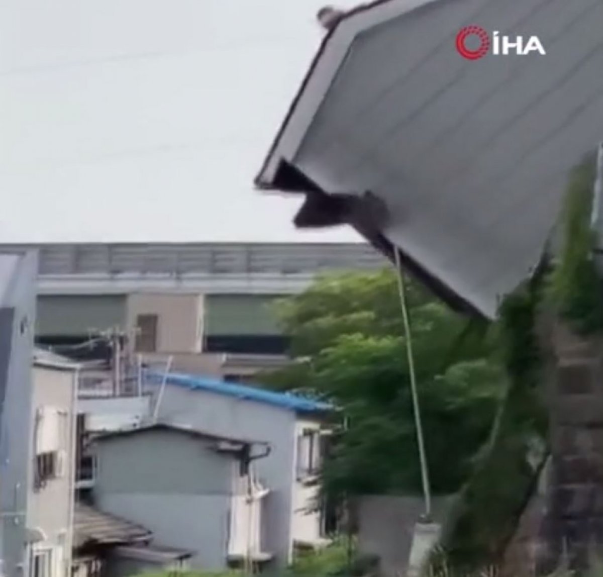 The moment of collapse of the building in Japan #1