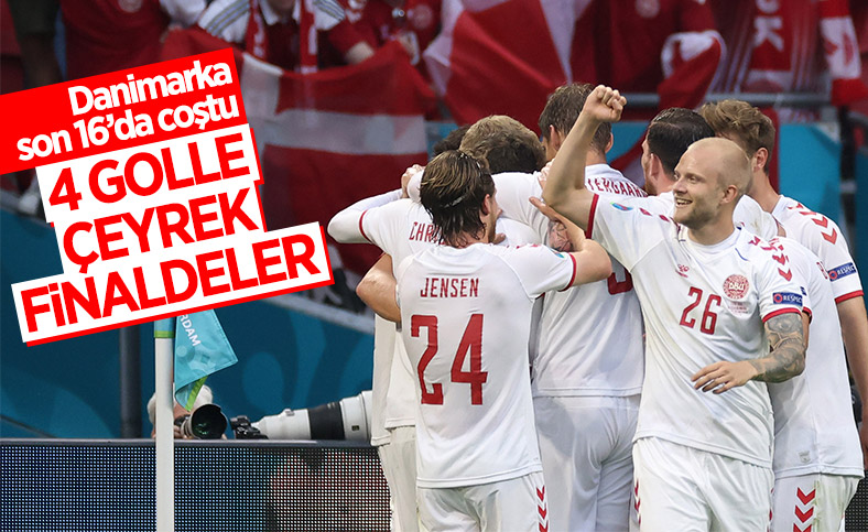 Danimarka, Galler'i yenip, çeyrek finale çıktı