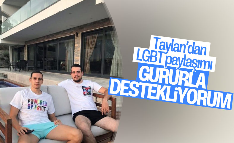 Taylan Antalyalı'nın LGBT tişörtlü paylaşımı