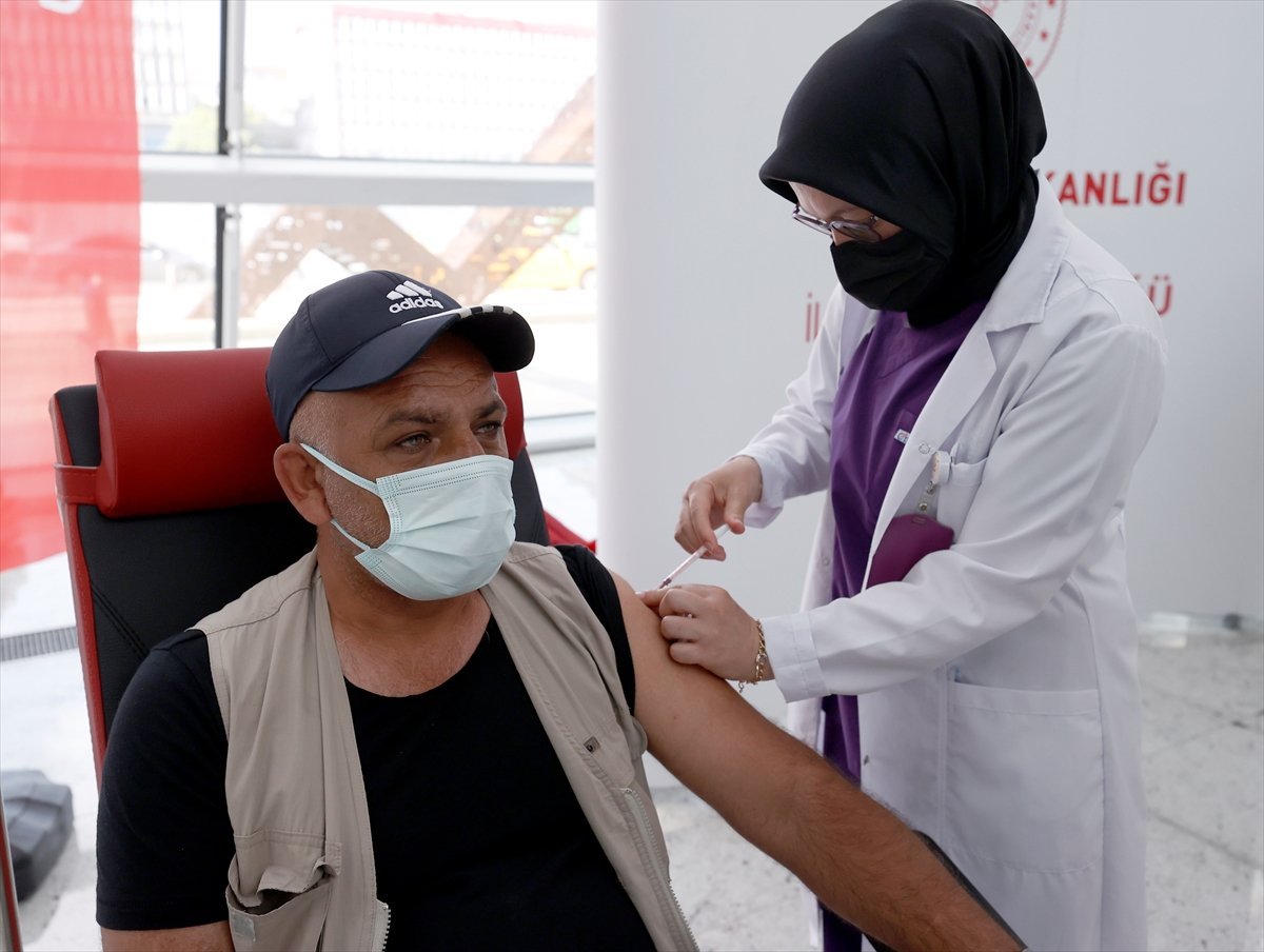 Coronavirus vaccination started at Ankara High Speed ​​​​Train Station #9