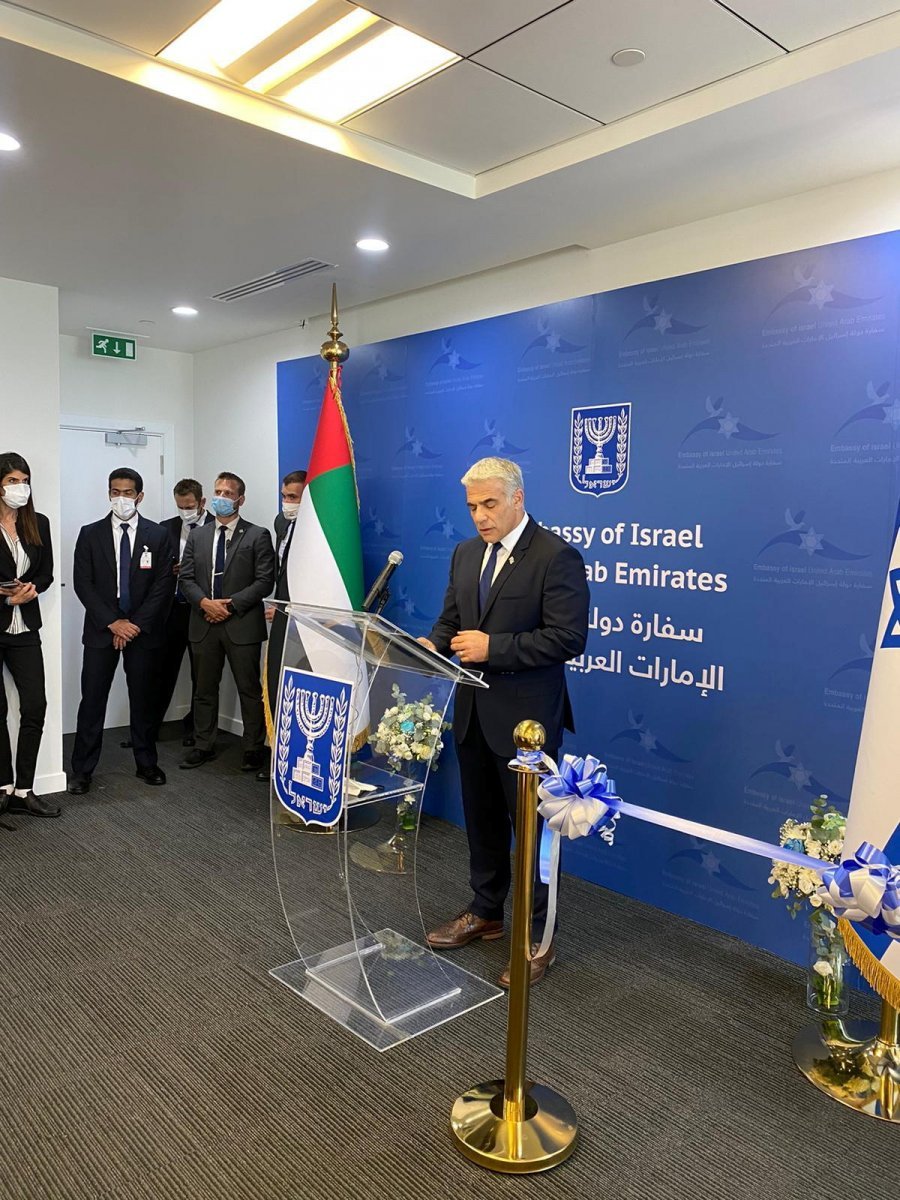 Israeli Foreign Minister Yair Lapid in UAE #9