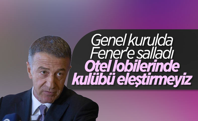 Ahmet Ağaoğlu'ndan Fenerbahçe'ye gönderme