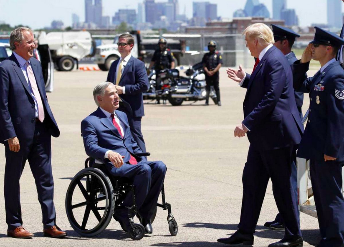 Donald Trump speaks at halted border wall construction in Texas #2