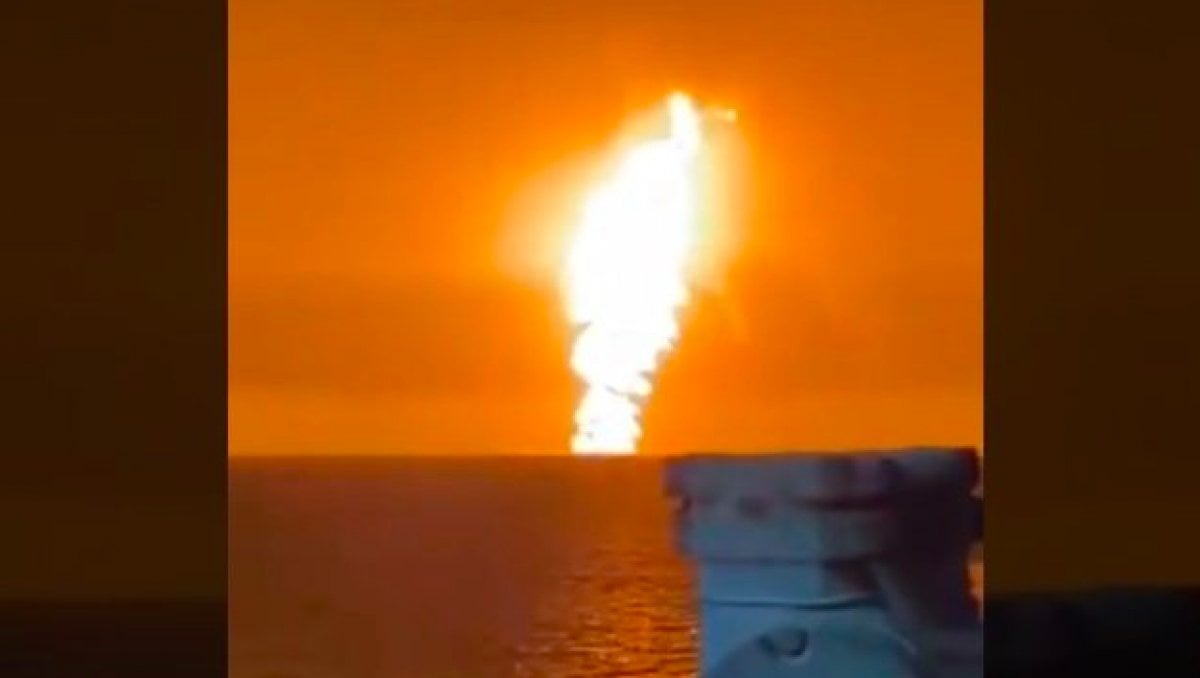Explosion in the Caspian Sea #1