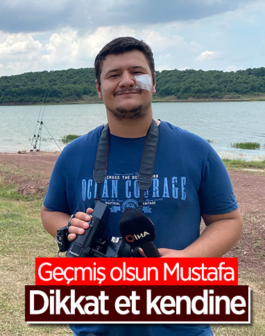 Saldırıya uğrayan İHA muhabiri Mustafa Uslu, görevinin başına döndü 