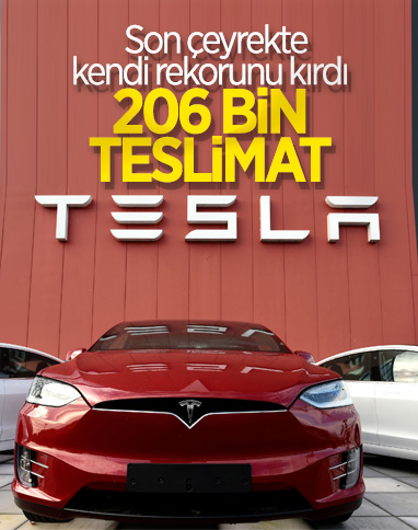 Tesla, ikinci çeyrekte 200 binden fazla araç sattı