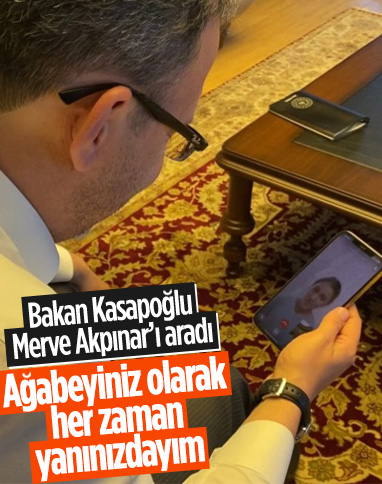 Mehmet Muharrem Kasapoğlu'ndan Merve Akpınar'a destek