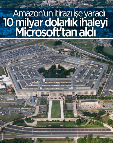 Pentagon, Microsoft’la yapılan 10 milyar dolarlık anlaşmayı iptal etti
