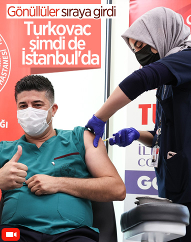 Turkovac, İstanbul'daki gönüllülere uygulanıyor