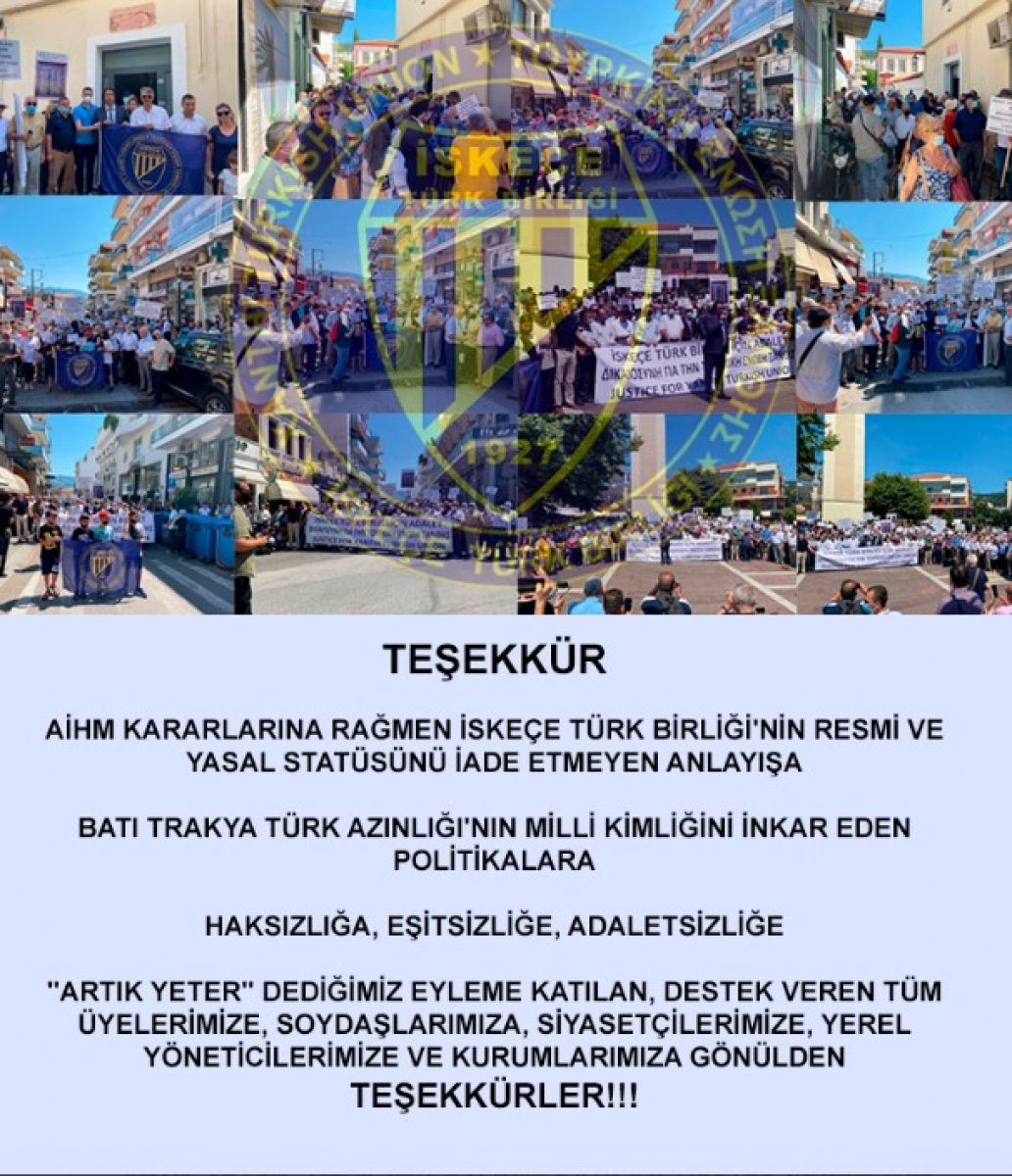 Call from the Ministry of Foreign Affairs to Greece to recognize the rights of the Turkish minority #1