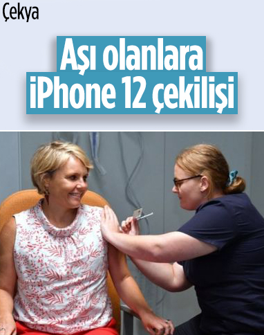 Çekya’da aşı olanlara iPhone ikramiyeli çekiliş