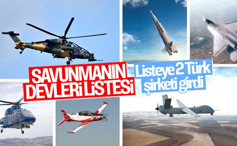 İki Türk şirketi 'savunmanın devleri' listesinde