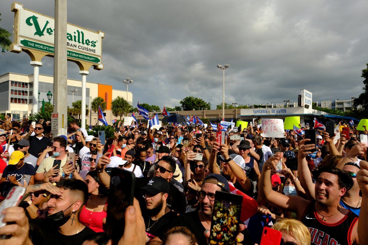 People protesting the government in Cuba were detained #7