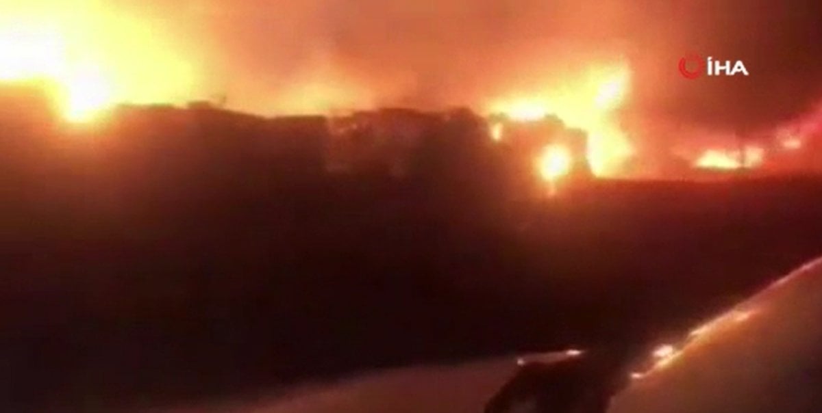 Camp of Syrian refugees caught fire in Lebanon #2