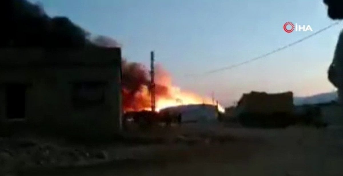 Camp of Syrian refugees caught fire in Lebanon #3