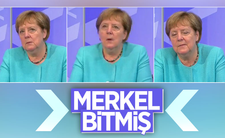 Angela Merkel, gözlerini açamadı