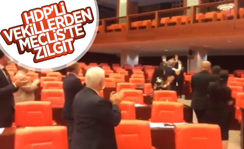 HDP'li vekiller Ömer Faruk Gergerlioğlu'nu zılgıtla karşıladı