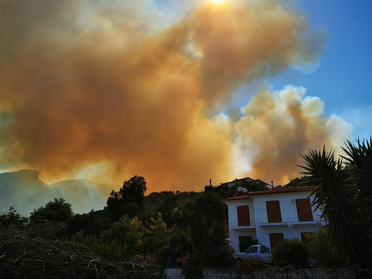 Fire on the Greek island of Samos #8