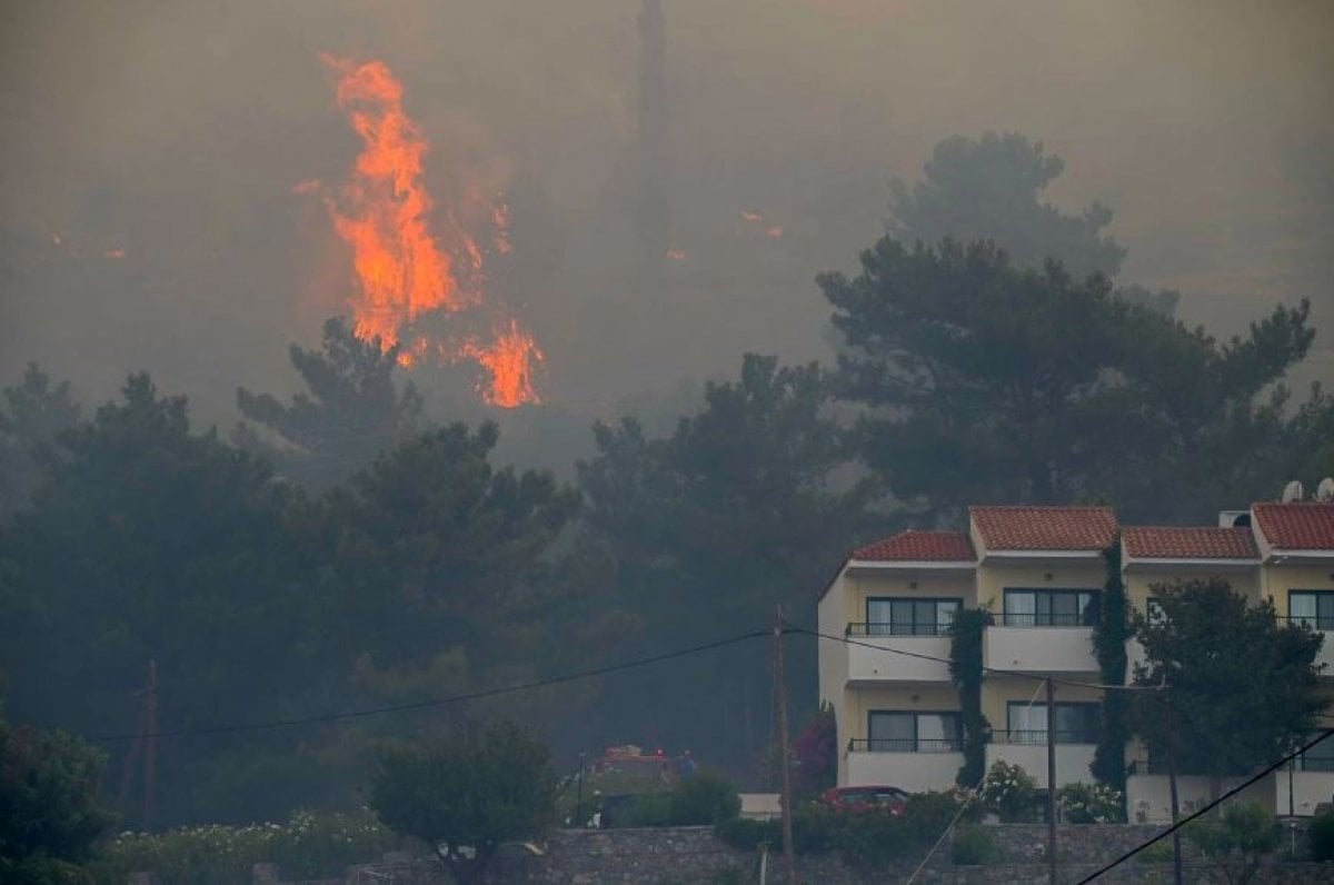 Fire on the Greek island of Samos #1