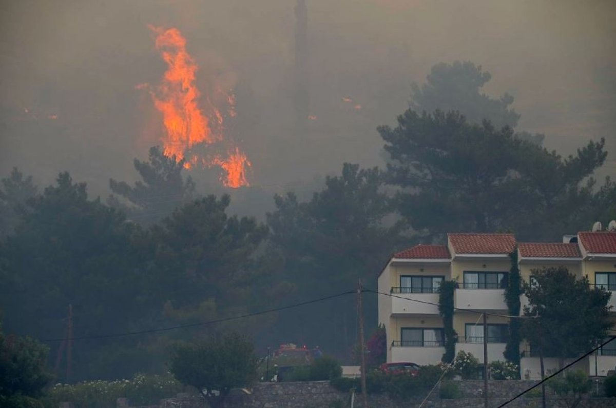 Fire on the Greek island of Samos #1